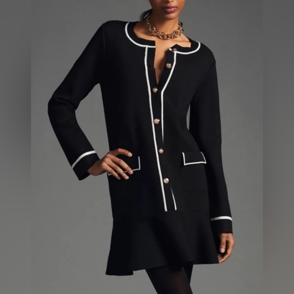 Black Mini Sweater Dress